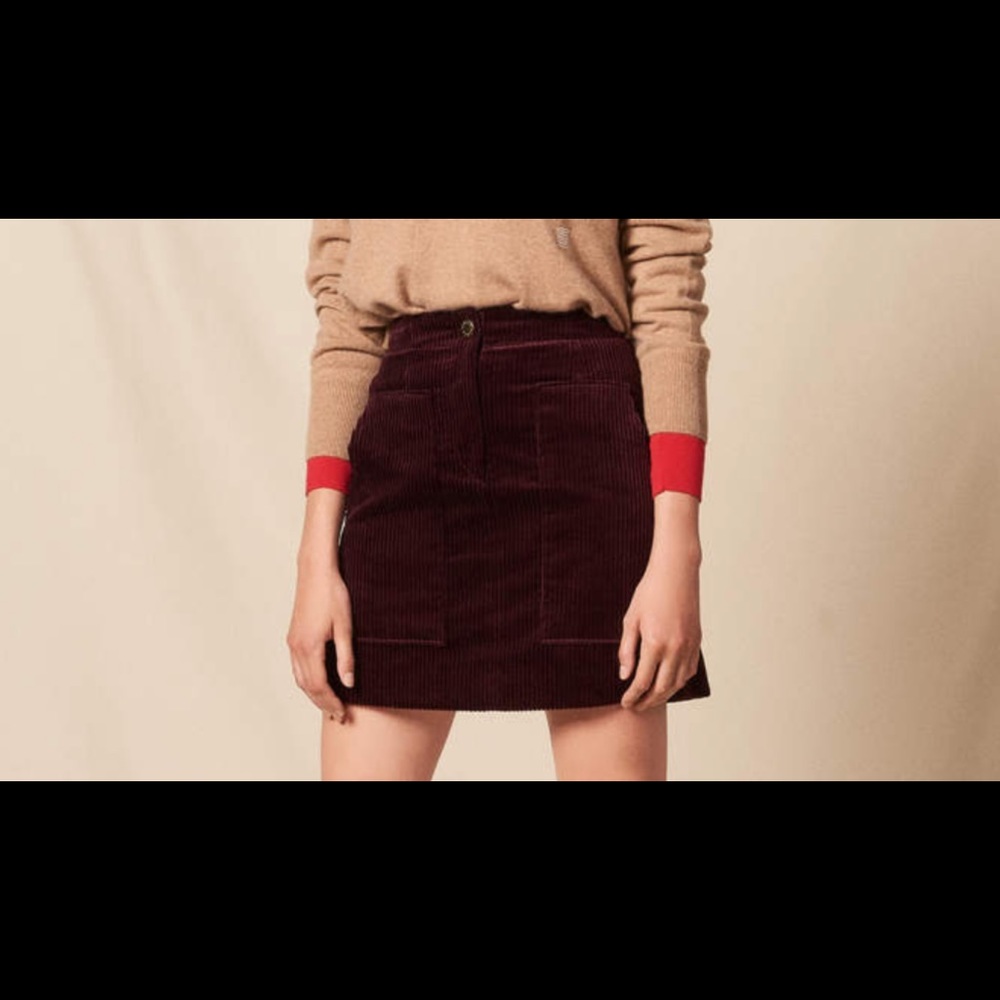 Sandro skirt A line with pockets